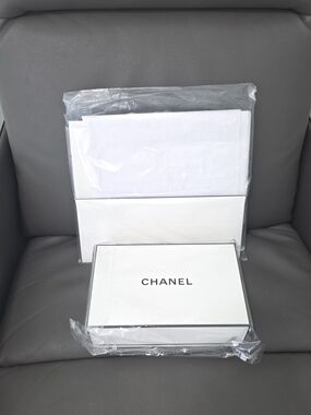 CHANEL White Protective Tablet Sleeve or Accessories Pouch